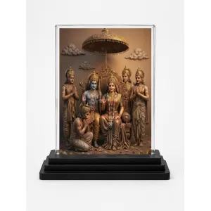 Ram Darbar Acrylic Car Dashboard Showpiece | Double-Sided Ram Darbar Photo Stand | 3 X 4 Inch Photo | Transparent Acrylic Frame With Black Base | Car Dashboard, Office & Table Decor (F70903) Ram Darbar Acrylic Car Dashboard Showpiece | Double-Sided Ram Darbar Photo Stand | 3 X 4 Inch Photo | Transparent Acrylic Frame With Black Base | Car Dashboard, Office & Table Decor (F70903)