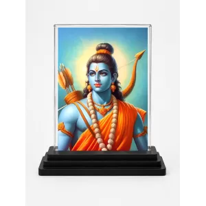 Lord Rama Acrylic Car Dashboard Showpiece | Double-Sided Lord Rama Photo Stand | 3 X 4 Inch Photo | Transparent Acrylic Frame With Black Base | Car Dashboard, Office & Table Decor (F70912) Lord Rama Acrylic Car Dashboard Showpiece | Double-Sided Lord Rama Photo Stand | 3 X 4 Inch Photo | Transparent Acrylic Frame With Black Base | Car Dashboard, Office & Table Decor (F70912)