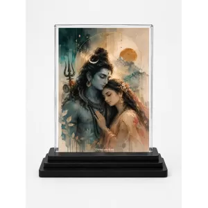 Parvati Acrylic Car Dashboard Showpiece | Double-Sided Parvati Photo Stand | 3 X 4 Inch Photo | Transparent Acrylic Frame With Black Base | Car Dashboard, Office & Table Decor (F70915) Parvati Acrylic Car Dashboard Showpiece | Double-Sided Parvati Photo Stand | 3 X 4 Inch Photo | Transparent Acrylic Frame With Black Base | Car Dashboard, Office & Table Decor (F70915)