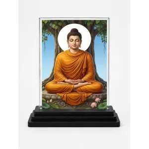 Gautama Buddha Acrylic Car Dashboard Showpiece | Double-Sided Gautama Buddha Photo Stand | 3 X 4 Inch Photo | Transparent Acrylic Frame With Black Base | Car Dashboard, Office & Table Decor (F70918) Gautama Buddha Acrylic Car Dashboard Showpiece | Double-Sided Gautama Buddha Photo Stand | 3 X 4 Inch Photo | Transparent Acrylic Frame With Black Base | Car Dashboard, Office & Table Decor (F70918)