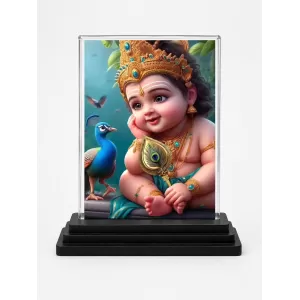 Baby Deity Acrylic Car Dashboard Showpiece | Double-Sided Baby Deity Photo Stand | 3 X 4 Inch Photo | Transparent Acrylic Frame With Black Base | Car Dashboard, Office & Table Decor (F70929) Baby Deity Acrylic Car Dashboard Showpiece | Double-Sided Baby Deity Photo Stand | 3 X 4 Inch Photo | Transparent Acrylic Frame With Black Base | Car Dashboard, Office & Table Decor (F70929)