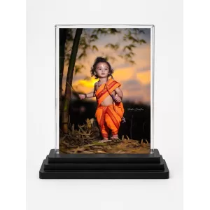Lord Rama Acrylic Car Dashboard Showpiece | Double-Sided Lord Rama Photo Stand | 3 X 4 Inch Photo | Transparent Acrylic Frame With Black Base | Car Dashboard, Office & Table Decor (F70931) Lord Rama Acrylic Car Dashboard Showpiece | Double-Sided Lord Rama Photo Stand | 3 X 4 Inch Photo | Transparent Acrylic Frame With Black Base | Car Dashboard, Office & Table Decor (F70931)