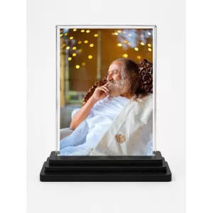 Sri Sri Ravi Shankar Acrylic Car Dashboard Showpiece | Double-Sided Sri Sri Ravi Shankar Photo Stand | 3 X 4 Inch Photo | Transparent Acrylic Frame With Black Base | Car Dashboard, Office & Table Decor (F70934) Sri Sri Ravi Shankar Acrylic Car Dashboard Showpiece | Double-Sided Sri Sri Ravi Shankar Photo Stand | 3 X 4 Inch Photo | Transparent Acrylic Frame With Black Base | Car Dashboard, Office & Table Decor (F70934)
