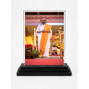 Sri Sri Ravi Shankar Acrylic Car Dashboard Showpiece | Double-Sided Sri Sri Ravi Shankar Photo Stand | 3 X 4 Inch Photo | Transparent Acrylic Frame With Black Base | Car Dashboard, Office & Table Decor (F70946) Sri Sri Ravi Shankar Acrylic Car Dashboard Showpiece | Double-Sided Sri Sri Ravi Shankar Photo Stand | 3 X 4 Inch Photo | Transparent Acrylic Frame With Black Base | Car Dashboard, Office & Table Decor (F70946)