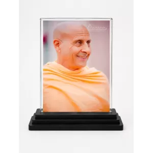Radhanath Swami Acrylic Car Dashboard Showpiece | Double-Sided Radhanath Swami Photo Stand | 3 X 4 Inch Photo | Transparent Acrylic Frame With Black Base | Car Dashboard, Office & Table Decor (F70958) Radhanath Swami Acrylic Car Dashboard Showpiece | Double-Sided Radhanath Swami Photo Stand | 3 X 4 Inch Photo | Transparent Acrylic Frame With Black Base | Car Dashboard, Office & Table Decor (F70958)