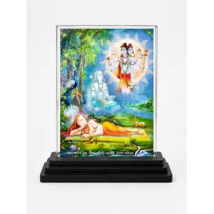 Adi Guru Dattatreya Acrylic Car Dashboard Showpiece | Double-Sided Adi Guru Dattatreya Photo Stand | 3 X 4 Inch Photo | Transparent Acrylic Frame With Black Base | Car Dashboard, Office & Table Decor (F70965) Adi Guru Dattatreya Acrylic Car Dashboard Showpiece | Double-Sided Adi Guru Dattatreya Photo Stand | 3 X 4 Inch Photo | Transparent Acrylic Frame With Black Base | Car Dashboard, Office & Table Decor (F70965)
