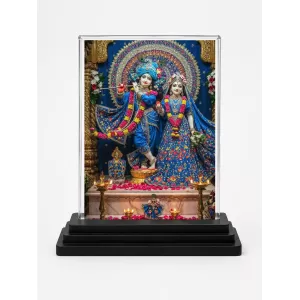 Shree Radha Shree Krishna Acrylic Car Dashboard Showpiece | Double-Sided Shree Radha Shree Krishna Photo Stand | 3 X 4 Inch Photo | Transparent Acrylic Frame With Black Base | Car Dashboard, Office & Table Decor (F70992) Shree Radha Shree Krishna Acrylic Car Dashboard Showpiece | Double-Sided Shree Radha Shree Krishna Photo Stand | 3 X 4 Inch Photo | Transparent Acrylic Frame With Black Base | Car Dashboard, Office & Table Decor (F70992)
