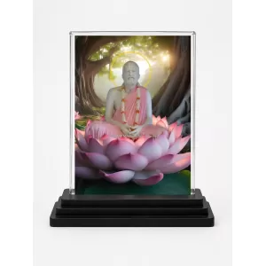 Shree Shree Ramkrishna Acrylic Car Dashboard Showpiece | Double-Sided Shree Shree Ramkrishna Photo Stand | 3 X 4 Inch Photo | Transparent Acrylic Frame With Black Base | Car Dashboard, Office & Table Decor (F70993) Shree Shree Ramkrishna Acrylic Car Dashboard Showpiece | Double-Sided Shree Shree Ramkrishna Photo Stand | 3 X 4 Inch Photo | Transparent Acrylic Frame With Black Base | Car Dashboard, Office & Table Decor (F70993)