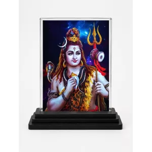 Lord Shiva Acrylic Car Dashboard Showpiece | Double-Sided Lord Shiva Photo Stand | 3 X 4 Inch Photo | Transparent Acrylic Frame With Black Base | Car Dashboard, Office & Table Decor (F70999) Lord Shiva Acrylic Car Dashboard Showpiece | Double-Sided Lord Shiva Photo Stand | 3 X 4 Inch Photo | Transparent Acrylic Frame With Black Base | Car Dashboard, Office & Table Decor (F70999)