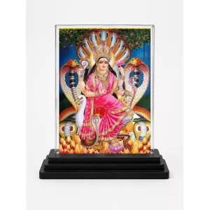 Manasa Devi Acrylic Car Dashboard Showpiece | Double-Sided Manasa Devi Photo Stand | 3 X 4 Inch Photo | Transparent Acrylic Frame With Black Base | Car Dashboard, Office & Table Decor (F71004) Manasa Devi Acrylic Car Dashboard Showpiece | Double-Sided Manasa Devi Photo Stand | 3 X 4 Inch Photo | Transparent Acrylic Frame With Black Base | Car Dashboard, Office & Table Decor (F71004)