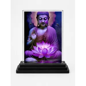 Goutam Buddha Acrylic Car Dashboard Showpiece | Double-Sided Goutam Buddha Photo Stand | 3 X 4 Inch Photo | Transparent Acrylic Frame With Black Base | Car Dashboard, Office & Table Decor (F71010) Goutam Buddha Acrylic Car Dashboard Showpiece | Double-Sided Goutam Buddha Photo Stand | 3 X 4 Inch Photo | Transparent Acrylic Frame With Black Base | Car Dashboard, Office & Table Decor (F71010)