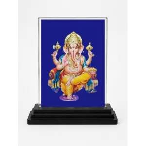 Lord Ganesha Acrylic Car Dashboard Showpiece | Double-Sided Lord Ganesha Photo Stand | 3 X 4 Inch Photo | Transparent Acrylic Frame With Black Base | Car Dashboard, Office & Table Decor (F71022) Lord Ganesha Acrylic Car Dashboard Showpiece | Double-Sided Lord Ganesha Photo Stand | 3 X 4 Inch Photo | Transparent Acrylic Frame With Black Base | Car Dashboard, Office & Table Decor (F71022)
