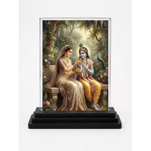 Shree Krishna Acrylic Car Dashboard Showpiece | Double-Sided Shree Krishna Photo Stand | 3 X 4 Inch Photo | Transparent Acrylic Frame With Black Base | Car Dashboard, Office & Table Decor (F71028) Shree Krishna Acrylic Car Dashboard Showpiece | Double-Sided Shree Krishna Photo Stand | 3 X 4 Inch Photo | Transparent Acrylic Frame With Black Base | Car Dashboard, Office & Table Decor (F71028)
