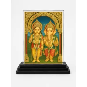 Lord Ganesha And Lord Ganesha Acrylic Car Dashboard Showpiece | Double-Sided Lord Ganesha And Lord Ganesha Photo Stand | 3 X 4 Inch Photo | Transparent Acrylic Frame With Black Base | Car Dashboard, Office & Table Decor (F71037) Lord Ganesha And Lord Ganesha Acrylic Car Dashboard Showpiece | Double-Sided Lord Ganesha And Lord Ganesha Photo Stand | 3 X 4 Inch Photo | Transparent Acrylic Frame With Black Base | Car Dashboard, Office & Table Decor (F71037)