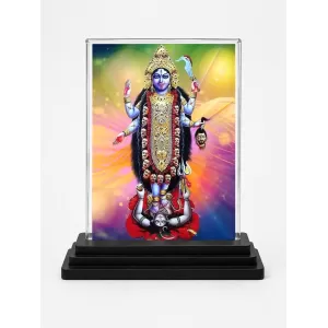 Goddess Kali Acrylic Car Dashboard Showpiece | Double-Sided Goddess Kali Photo Stand | 3 X 4 Inch Photo | Transparent Acrylic Frame With Black Base | Car Dashboard, Office & Table Decor (F71039) Goddess Kali Acrylic Car Dashboard Showpiece | Double-Sided Goddess Kali Photo Stand | 3 X 4 Inch Photo | Transparent Acrylic Frame With Black Base | Car Dashboard, Office & Table Decor (F71039)