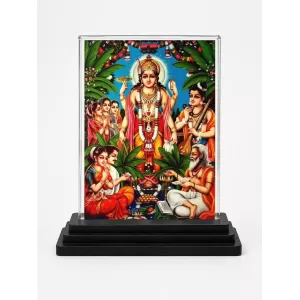 Lord Vishnu Acrylic Car Dashboard Showpiece | Double-Sided Lord Vishnu Photo Stand | 3 X 4 Inch Photo | Transparent Acrylic Frame With Black Base | Car Dashboard, Office & Table Decor (F71050) Lord Vishnu Acrylic Car Dashboard Showpiece | Double-Sided Lord Vishnu Photo Stand | 3 X 4 Inch Photo | Transparent Acrylic Frame With Black Base | Car Dashboard, Office & Table Decor (F71050)