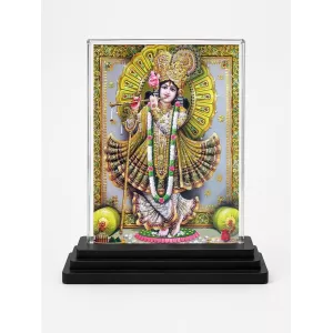 Shree Krishna Acrylic Car Dashboard Showpiece | Double-Sided Shree Krishna Photo Stand | 3 X 4 Inch Photo | Transparent Acrylic Frame With Black Base | Car Dashboard, Office & Table Decor (F71053) Shree Krishna Acrylic Car Dashboard Showpiece | Double-Sided Shree Krishna Photo Stand | 3 X 4 Inch Photo | Transparent Acrylic Frame With Black Base | Car Dashboard, Office & Table Decor (F71053)