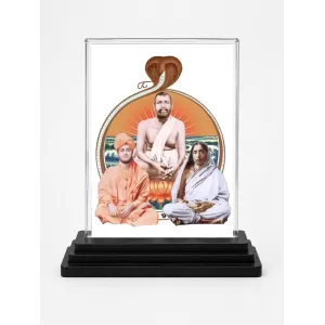 Shree Ramkrishna Acrylic Car Dashboard Showpiece | Double-Sided Shree Ramkrishna Photo Stand | 3 X 4 Inch Photo | Transparent Acrylic Frame With Black Base | Car Dashboard, Office & Table Decor (F71059) Shree Ramkrishna Acrylic Car Dashboard Showpiece | Double-Sided Shree Ramkrishna Photo Stand | 3 X 4 Inch Photo | Transparent Acrylic Frame With Black Base | Car Dashboard, Office & Table Decor (F71059)
