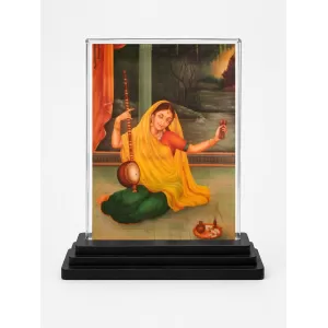 Shree Radha Acrylic Car Dashboard Showpiece | Double-Sided Shree Radha Photo Stand | 3 X 4 Inch Photo | Transparent Acrylic Frame With Black Base | Car Dashboard, Office & Table Decor (F71062) Shree Radha Acrylic Car Dashboard Showpiece | Double-Sided Shree Radha Photo Stand | 3 X 4 Inch Photo | Transparent Acrylic Frame With Black Base | Car Dashboard, Office & Table Decor (F71062)