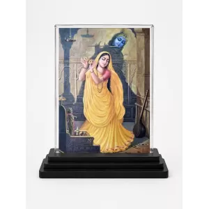 Shree Radha Acrylic Car Dashboard Showpiece | Double-Sided Shree Radha Photo Stand | 3 X 4 Inch Photo | Transparent Acrylic Frame With Black Base | Car Dashboard, Office & Table Decor (F71064) Shree Radha Acrylic Car Dashboard Showpiece | Double-Sided Shree Radha Photo Stand | 3 X 4 Inch Photo | Transparent Acrylic Frame With Black Base | Car Dashboard, Office & Table Decor (F71064)