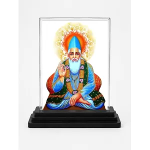 Guru Nanak Acrylic Car Dashboard Showpiece | Double-Sided Guru Nanak Photo Stand | 3 X 4 Inch Photo | Transparent Acrylic Frame With Black Base | Car Dashboard, Office & Table Decor (F71084) Guru Nanak Acrylic Car Dashboard Showpiece | Double-Sided Guru Nanak Photo Stand | 3 X 4 Inch Photo | Transparent Acrylic Frame With Black Base | Car Dashboard, Office & Table Decor (F71084)