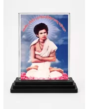 Hari Purush Jagadbandhu Acrylic Car Dashboard Showpiece | Double-Sided Hari Purush Jagadbandhu Photo Stand | 3 X 4 Inch Photo | Transparent Acrylic Frame With Black Base | Car Dashboard, Office & Table Decor (F71091)