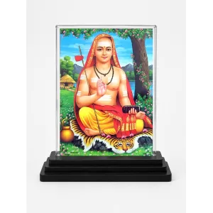 Adi Shankaracharya Acrylic Car Dashboard Showpiece | Double-Sided Adi Shankaracharya Photo Stand | 3 X 4 Inch Photo | Transparent Acrylic Frame With Black Base | Car Dashboard, Office & Table Decor (F71097) Adi Shankaracharya Acrylic Car Dashboard Showpiece | Double-Sided Adi Shankaracharya Photo Stand | 3 X 4 Inch Photo | Transparent Acrylic Frame With Black Base | Car Dashboard, Office & Table Decor (F71097)