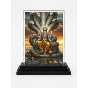 Vishnu Acrylic Car Dashboard Showpiece | Double-Sided Vishnu Photo Stand | 3 X 4 Inch Photo | Transparent Acrylic Frame With Black Base | Car Dashboard, Office & Table Decor (F71119) Vishnu Acrylic Car Dashboard Showpiece | Double-Sided Vishnu Photo Stand | 3 X 4 Inch Photo | Transparent Acrylic Frame With Black Base | Car Dashboard, Office & Table Decor (F71119)