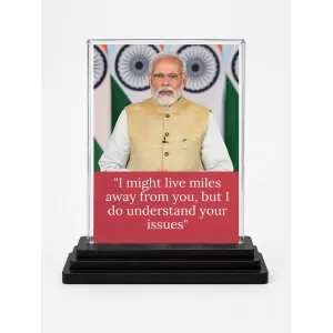 Narendra Modi Acrylic Car Dashboard Showpiece | Double-Sided Narendra Modi Photo Stand | 3 X 4 Inch Photo | Transparent Acrylic Frame With Black Base | Car Dashboard, Office & Table Decor (F71135) Narendra Modi Acrylic Car Dashboard Showpiece | Double-Sided Narendra Modi Photo Stand | 3 X 4 Inch Photo | Transparent Acrylic Frame With Black Base | Car Dashboard, Office & Table Decor (F71135)