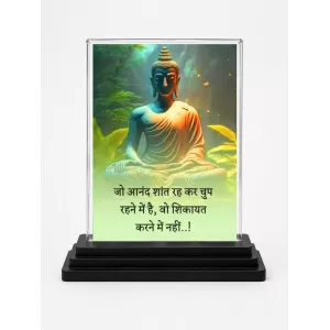 Gautama Buddha Acrylic Car Dashboard Showpiece | Double-Sided Gautama Buddha Photo Stand | 3 X 4 Inch Photo | Transparent Acrylic Frame With Black Base | Car Dashboard, Office & Table Decor (F71149) Gautama Buddha Acrylic Car Dashboard Showpiece | Double-Sided Gautama Buddha Photo Stand | 3 X 4 Inch Photo | Transparent Acrylic Frame With Black Base | Car Dashboard, Office & Table Decor (F71149)