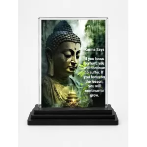 Gautama Buddha Acrylic Car Dashboard Showpiece | Double-Sided Gautama Buddha Photo Stand | 3 X 4 Inch Photo | Transparent Acrylic Frame With Black Base | Car Dashboard, Office & Table Decor (F71162) Gautama Buddha Acrylic Car Dashboard Showpiece | Double-Sided Gautama Buddha Photo Stand | 3 X 4 Inch Photo | Transparent Acrylic Frame With Black Base | Car Dashboard, Office & Table Decor (F71162)