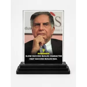Shree Ratan Tata Acrylic Car Dashboard Showpiece | Double-Sided Shree Ratan Tata Photo Stand | 3 X 4 Inch Photo | Transparent Acrylic Frame With Black Base | Car Dashboard, Office & Table Decor (F71181) Shree Ratan Tata Acrylic Car Dashboard Showpiece | Double-Sided Shree Ratan Tata Photo Stand | 3 X 4 Inch Photo | Transparent Acrylic Frame With Black Base | Car Dashboard, Office & Table Decor (F71181)
