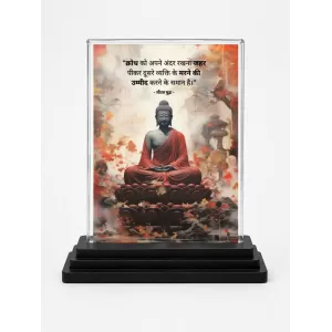 Gautama Buddha Acrylic Car Dashboard Showpiece | Double-Sided Gautama Buddha Photo Stand | 3 X 4 Inch Photo | Transparent Acrylic Frame With Black Base | Car Dashboard, Office & Table Decor (F71233) Gautama Buddha Acrylic Car Dashboard Showpiece | Double-Sided Gautama Buddha Photo Stand | 3 X 4 Inch Photo | Transparent Acrylic Frame With Black Base | Car Dashboard, Office & Table Decor (F71233)