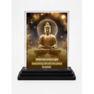 Gautama Buddha Acrylic Car Dashboard Showpiece | Double-Sided Gautama Buddha Photo Stand | 3 X 4 Inch Photo | Transparent Acrylic Frame With Black Base | Car Dashboard, Office & Table Decor (F71235) Gautama Buddha Acrylic Car Dashboard Showpiece | Double-Sided Gautama Buddha Photo Stand | 3 X 4 Inch Photo | Transparent Acrylic Frame With Black Base | Car Dashboard, Office & Table Decor (F71235)