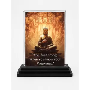 Gautama Buddha Acrylic Car Dashboard Showpiece | Double-Sided Gautama Buddha Photo Stand | 3 X 4 Inch Photo | Transparent Acrylic Frame With Black Base | Car Dashboard, Office & Table Decor (F71236) Gautama Buddha Acrylic Car Dashboard Showpiece | Double-Sided Gautama Buddha Photo Stand | 3 X 4 Inch Photo | Transparent Acrylic Frame With Black Base | Car Dashboard, Office & Table Decor (F71236)