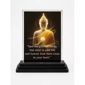 Gautama Buddha Acrylic Car Dashboard Showpiece | Double-Sided Gautama Buddha Photo Stand | 3 X 4 Inch Photo | Transparent Acrylic Frame With Black Base | Car Dashboard, Office & Table Decor (F71243) Gautama Buddha Acrylic Car Dashboard Showpiece | Double-Sided Gautama Buddha Photo Stand | 3 X 4 Inch Photo | Transparent Acrylic Frame With Black Base | Car Dashboard, Office & Table Decor (F71243)