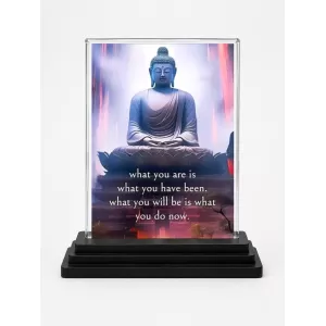 Gautama Buddha Acrylic Car Dashboard Showpiece | Double-Sided Gautama Buddha Photo Stand | 3 X 4 Inch Photo | Transparent Acrylic Frame With Black Base | Car Dashboard, Office & Table Decor (F71244) Gautama Buddha Acrylic Car Dashboard Showpiece | Double-Sided Gautama Buddha Photo Stand | 3 X 4 Inch Photo | Transparent Acrylic Frame With Black Base | Car Dashboard, Office & Table Decor (F71244)