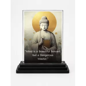 Gautama Buddha Acrylic Car Dashboard Showpiece | Double-Sided Gautama Buddha Photo Stand | 3 X 4 Inch Photo | Transparent Acrylic Frame With Black Base | Car Dashboard, Office & Table Decor (F71245) Gautama Buddha Acrylic Car Dashboard Showpiece | Double-Sided Gautama Buddha Photo Stand | 3 X 4 Inch Photo | Transparent Acrylic Frame With Black Base | Car Dashboard, Office & Table Decor (F71245)