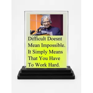 Abdul Kalam Acrylic Car Dashboard Showpiece | Double-Sided Abdul Kalam Photo Stand | 3 X 4 Inch Photo | Transparent Acrylic Frame With Black Base | Car Dashboard, Office & Table Decor (F71260) Abdul Kalam Acrylic Car Dashboard Showpiece | Double-Sided Abdul Kalam Photo Stand | 3 X 4 Inch Photo | Transparent Acrylic Frame With Black Base | Car Dashboard, Office & Table Decor (F71260)