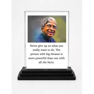 Abdul Kalam Acrylic Car Dashboard Showpiece | Double-Sided Abdul Kalam Photo Stand | 3 X 4 Inch Photo | Transparent Acrylic Frame With Black Base | Car Dashboard, Office & Table Decor (F71263) Abdul Kalam Acrylic Car Dashboard Showpiece | Double-Sided Abdul Kalam Photo Stand | 3 X 4 Inch Photo | Transparent Acrylic Frame With Black Base | Car Dashboard, Office & Table Decor (F71263)