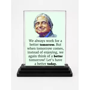 Abdul Kalam Acrylic Car Dashboard Showpiece | Double-Sided Abdul Kalam Photo Stand | 3 X 4 Inch Photo | Transparent Acrylic Frame With Black Base | Car Dashboard, Office & Table Decor (F71274) Abdul Kalam Acrylic Car Dashboard Showpiece | Double-Sided Abdul Kalam Photo Stand | 3 X 4 Inch Photo | Transparent Acrylic Frame With Black Base | Car Dashboard, Office & Table Decor (F71274)