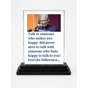 Abdul Kalam Acrylic Car Dashboard Showpiece | Double-Sided Abdul Kalam Photo Stand | 3 X 4 Inch Photo | Transparent Acrylic Frame With Black Base | Car Dashboard, Office & Table Decor (F71281) Abdul Kalam Acrylic Car Dashboard Showpiece | Double-Sided Abdul Kalam Photo Stand | 3 X 4 Inch Photo | Transparent Acrylic Frame With Black Base | Car Dashboard, Office & Table Decor (F71281)