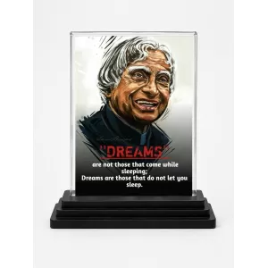 Abdul Kalam Acrylic Car Dashboard Showpiece | Double-Sided Abdul Kalam Photo Stand | 3 X 4 Inch Photo | Transparent Acrylic Frame With Black Base | Car Dashboard, Office & Table Decor (F71288) Abdul Kalam Acrylic Car Dashboard Showpiece | Double-Sided Abdul Kalam Photo Stand | 3 X 4 Inch Photo | Transparent Acrylic Frame With Black Base | Car Dashboard, Office & Table Decor (F71288)
