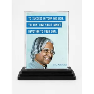 A. P. J. Abdul Kalam Acrylic Car Dashboard Showpiece | Double-Sided A. P. J. Abdul Kalam Photo Stand | 3 X 4 Inch Photo | Transparent Acrylic Frame With Black Base | Car Dashboard, Office & Table Decor (F71290) A. P. J. Abdul Kalam Acrylic Car Dashboard Showpiece | Double-Sided A. P. J. Abdul Kalam Photo Stand | 3 X 4 Inch Photo | Transparent Acrylic Frame With Black Base | Car Dashboard, Office & Table Decor (F71290)