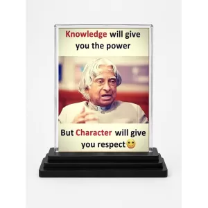 Abdul Kalam Acrylic Car Dashboard Showpiece | Double-Sided Abdul Kalam Photo Stand | 3 X 4 Inch Photo | Transparent Acrylic Frame With Black Base | Car Dashboard, Office & Table Decor (F71295) Abdul Kalam Acrylic Car Dashboard Showpiece | Double-Sided Abdul Kalam Photo Stand | 3 X 4 Inch Photo | Transparent Acrylic Frame With Black Base | Car Dashboard, Office & Table Decor (F71295)