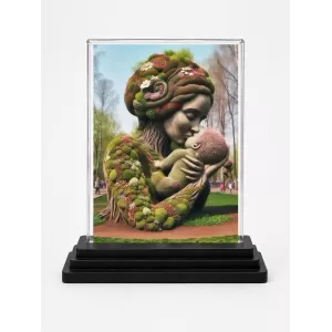 Mother And Child Acrylic Car Dashboard Showpiece | Double-Sided Mother And Child Photo Stand | 3 X 4 Inch Photo | Transparent Acrylic Frame With Black Base | Car Dashboard, Office & Table Decor (F71307) Mother And Child Acrylic Car Dashboard Showpiece | Double-Sided Mother And Child Photo Stand | 3 X 4 Inch Photo | Transparent Acrylic Frame With Black Base | Car Dashboard, Office & Table Decor (F71307)