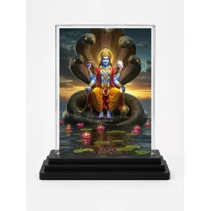 Vishnu Acrylic Car Dashboard Showpiece | Double-Sided Vishnu Photo Stand | 3 X 4 Inch Photo | Transparent Acrylic Frame With Black Base | Car Dashboard, Office & Table Decor (F71315) Vishnu Acrylic Car Dashboard Showpiece | Double-Sided Vishnu Photo Stand | 3 X 4 Inch Photo | Transparent Acrylic Frame With Black Base | Car Dashboard, Office & Table Decor (F71315)