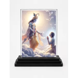 Lord Shree Krishna Acrylic Car Dashboard Showpiece | Double-Sided Lord Shree Krishna Photo Stand | 3 X 4 Inch Photo | Transparent Acrylic Frame With Black Base | Car Dashboard, Office & Table Decor (F71324) Lord Shree Krishna Acrylic Car Dashboard Showpiece | Double-Sided Lord Shree Krishna Photo Stand | 3 X 4 Inch Photo | Transparent Acrylic Frame With Black Base | Car Dashboard, Office & Table Decor (F71324)