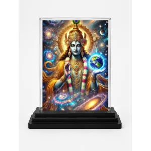 Krishna Acrylic Car Dashboard Showpiece | Double-Sided Krishna Photo Stand | 3 X 4 Inch Photo | Transparent Acrylic Frame With Black Base | Car Dashboard, Office & Table Decor (F71326) Krishna Acrylic Car Dashboard Showpiece | Double-Sided Krishna Photo Stand | 3 X 4 Inch Photo | Transparent Acrylic Frame With Black Base | Car Dashboard, Office & Table Decor (F71326)