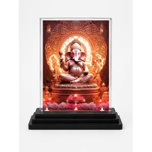 LordLord Ganesha Acrylic Car Dashboard Showpiece | Double-Sided LordLord Ganesha Photo Stand | 3 X 4 Inch Photo | Transparent Acrylic Frame With Black Base | Car Dashboard, Office & Table Decor (F71329) LordLord Ganesha Acrylic Car Dashboard Showpiece | Double-Sided LordLord Ganesha Photo Stand | 3 X 4 Inch Photo | Transparent Acrylic Frame With Black Base | Car Dashboard, Office & Table Decor (F71329)